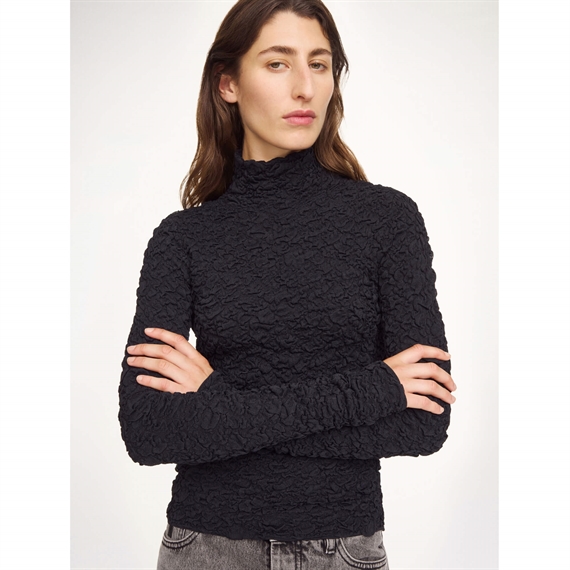 By Malene Birger Aura Bluse, Sort